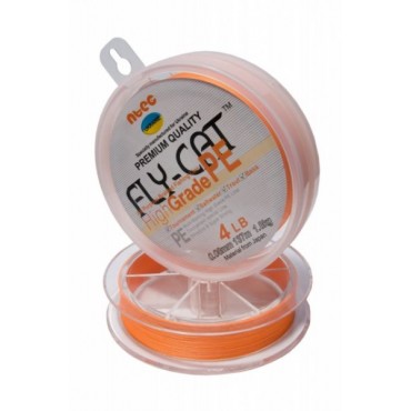 Шнур плетеный NTEC FlyCat Orange 137м